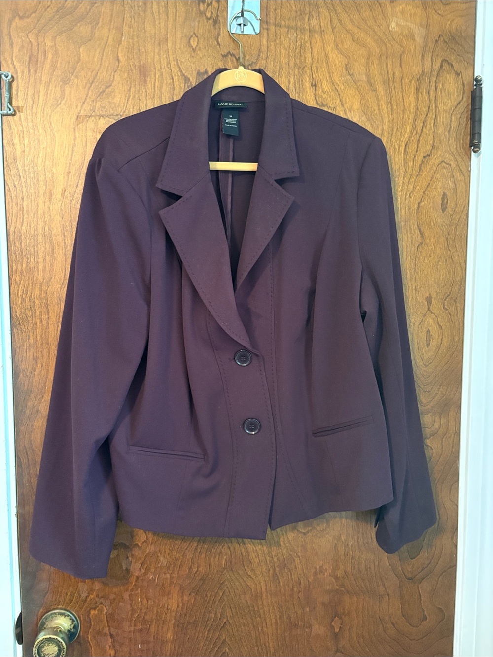 Lane Bryant Dark Plum Tailored Blazer